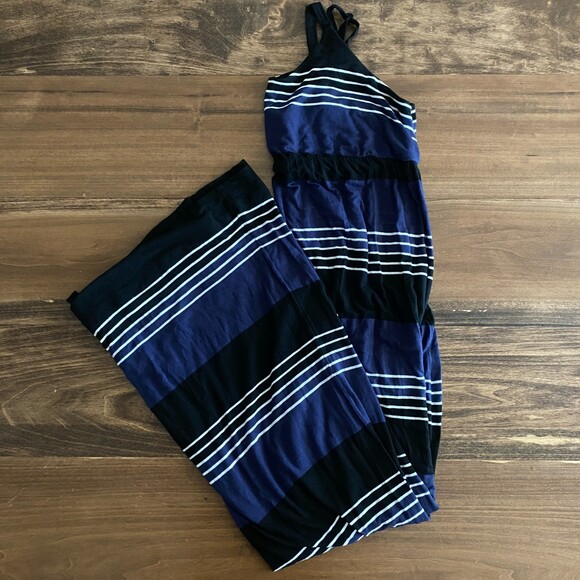Old Navy Striped Maternity Maxi Dress Women’s Small - Picture 1 of 10